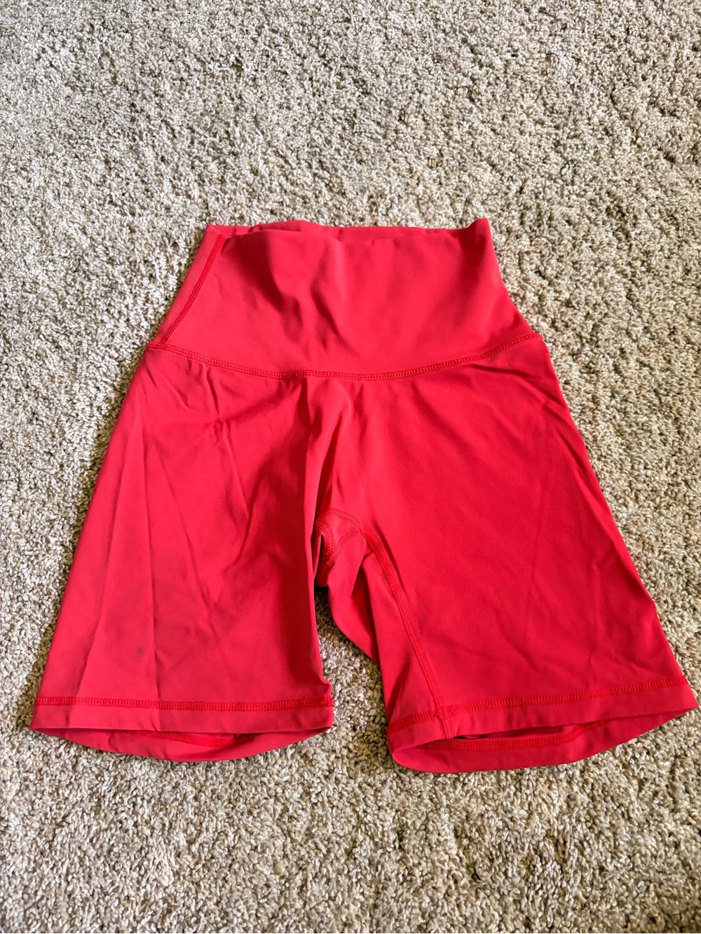 NVGTN High-Waist Red Shorts